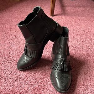 Dune Pannola Fringe Tassel Chelsea Boot